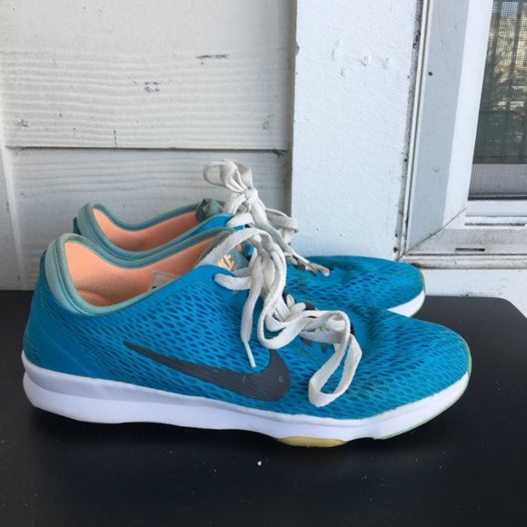 Nike Women's Zoom Fit Blue Lagoon/White Shoes Sneakers Size 9 - Picture 2 of 12